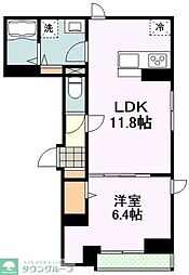 ルミエール西品川 1LDKの間取図画像