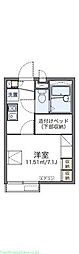 グリーンヒルズ駒沢 1Kの間取図画像