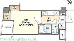 ステージファースト用賀アジールコート 1Kの間取図画像