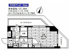 STAGEFIRST世田谷用賀 1Kの間取図画像