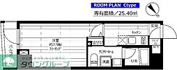 ステージファースト駒沢 1Kの間取図画像