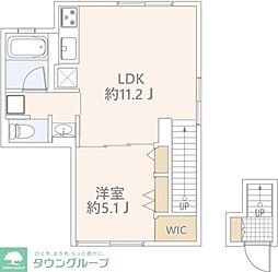 GRANDUO代沢3 1LDKの間取図画像