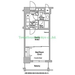 COMFORIA駒澤 1DKの間取図画像