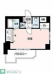 菱和パレス世田谷桜新町 ワンルームの間取図画像