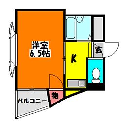 間取図画像 1K