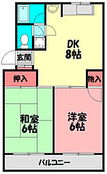 間取図画像 2DK