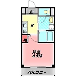 フィオレンテ栄町 1Kの間取図画像