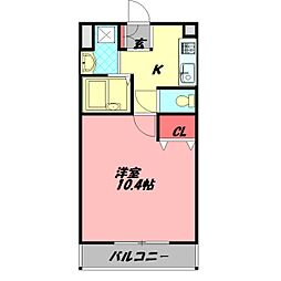 M'PLAZA守口東 1Kの間取図画像
