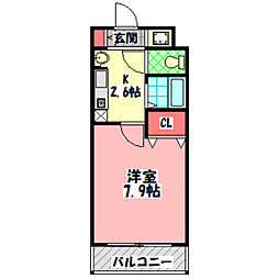 M'PLAZA守口東 1Kの間取図画像