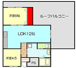 サバービア581 2LDKの間取図画像