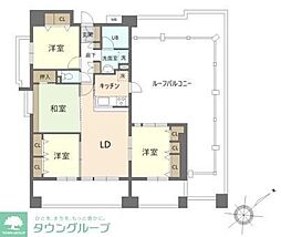 グランリーブル 5階3LDKの間取り