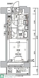 ARCOBALENO KANAMACHIII 5階1Kの間取り