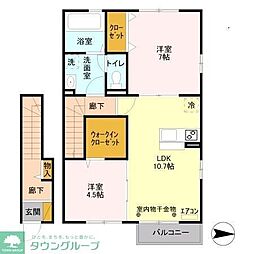 間取図画像 2LDK