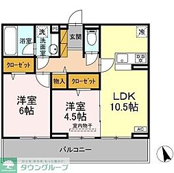 間取図画像 2LDK