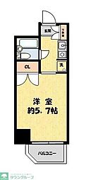 コスモ亀有5 1Kの間取図画像