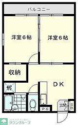 間取図画像 2DK