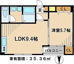 間取図画像 1LDK