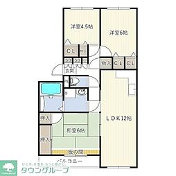 INOVE松戸六高台A 3LDKの間取図画像
