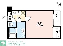 loTレジデンス南流山 1Kの間取図画像