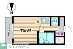 ポルタビアンカ ワンルームの間取図画像