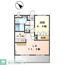 K's.GARDEN 1LDKの間取図画像