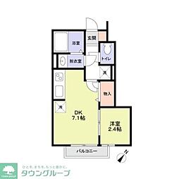 Felicia 1DKの間取図画像