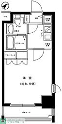 ヒューマンハイム我孫子 1Kの間取図画像