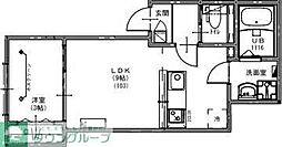 ロイヤルハイツみのり台 1LDKの間取図画像