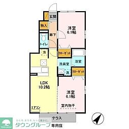 リアン 2LDKの間取図画像