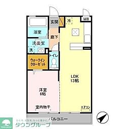 エスペランサ 1LDKの間取図画像