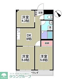 エスポワール浜島 3SDKの間取図画像
