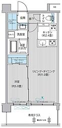 カリーチェ八潮 1LDKの間取図画像