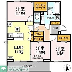 Maison Amie A 3LDKの間取図画像