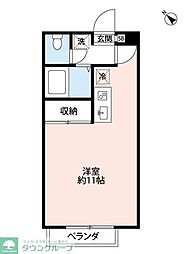 コスモ鎌ヶ谷 ワンルームの間取図画像