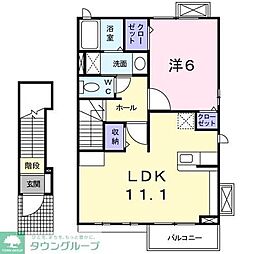 ウォンモ・マリーノ 1LDKの間取図画像