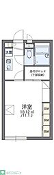 レオパレスBETA 1Kの間取図画像