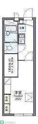 レオパレス平作 1Kの間取図画像