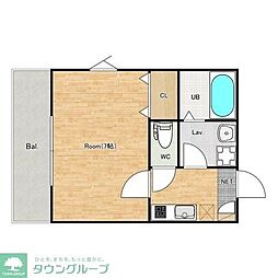 ジーメゾン柏若葉町エスト 1Kの間取図画像