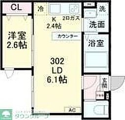 KEIAI RESIDENCE 鎌ケ谷 1LDKの間取図画像