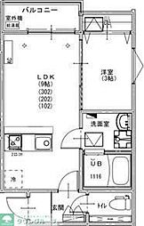 KEIAI RESIDENCE 我孫子II 1LDKの間取図画像
