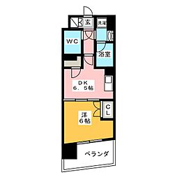 ステラメゾン茗荷谷 10階1DKの間取り