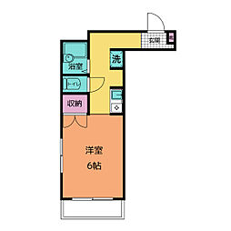ベルトゥリーハイツ 3階1Kの間取り