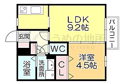 間取図画像 1LDK