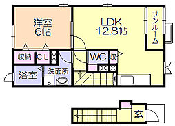 間取図画像 1LDK