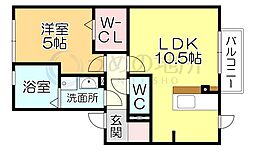 フェア・プラッツA 1LDKの間取図画像