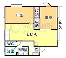 メゾネットマサ 2LDKの間取図画像