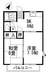 間取図画像 2DK