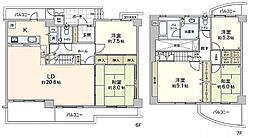 イーストコート5番街北棟 5LDKの間取図画像
