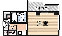 コートハウス 3階1Kの間取り