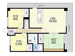 デイグランシャンドフルール 3LDKの間取図画像